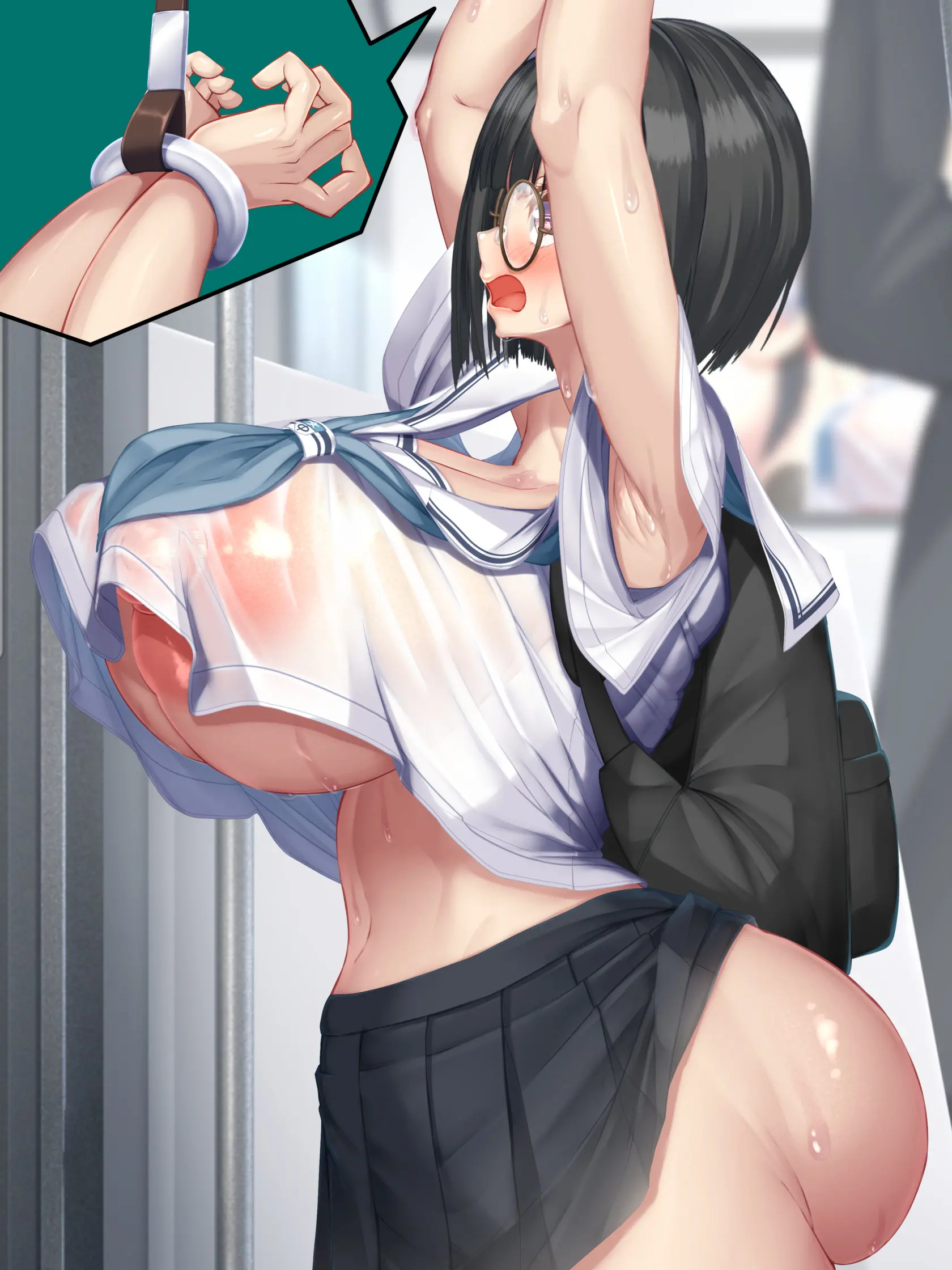 Futanari Kafunshou - Shoujo No Shikyuu Wa Manin Densha, Seishi Konzatsuritsu 400％